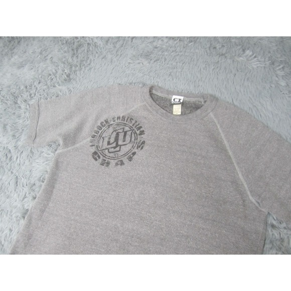 Lubbock Christian Chaps Sweatshirt Mens XL Gray Short Sleeve CI Sport NCAA - Picture 2 of 8